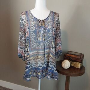 Unity World Wear Tunic/Top Sz L Lightweight